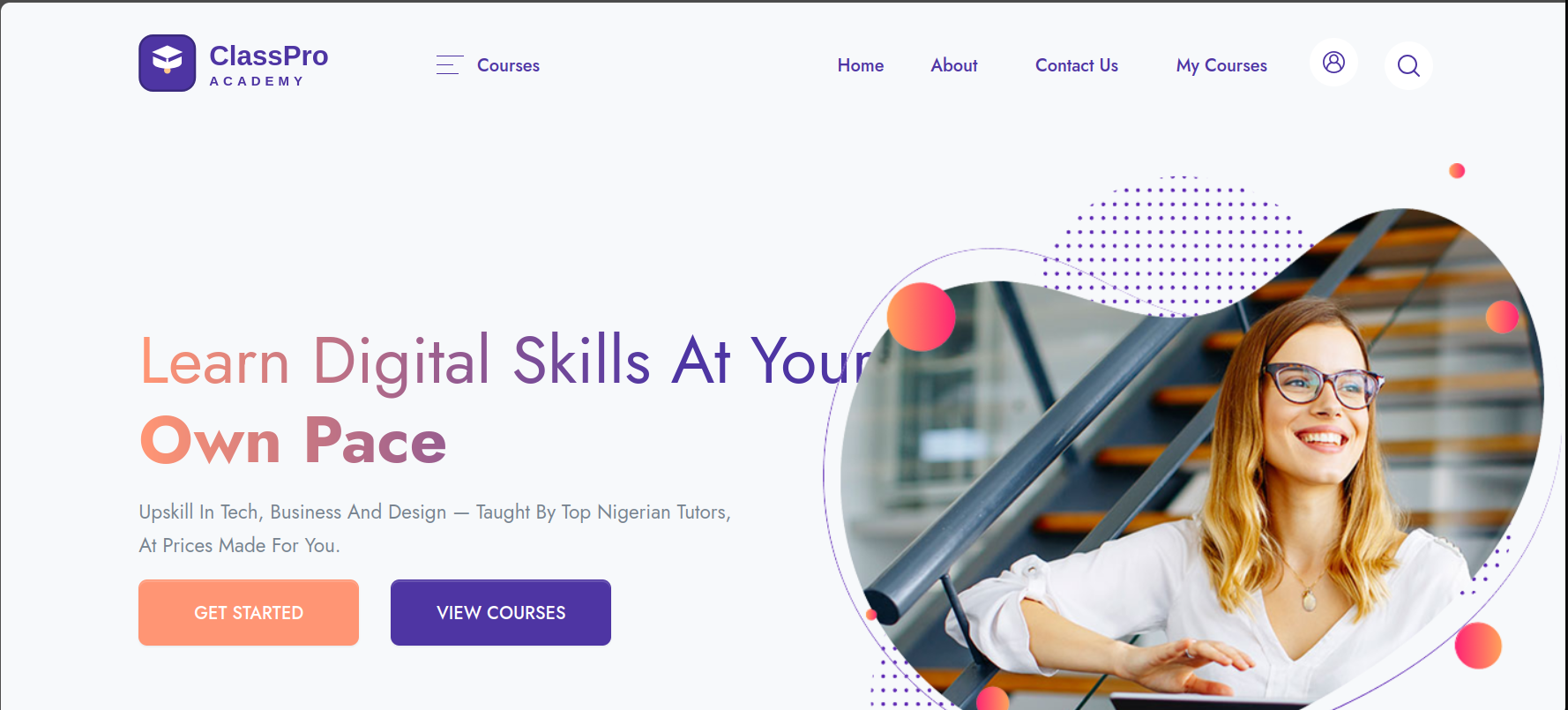 ClassPro LMS course browsing page
